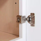 HOMLUX Meuble haut de cuisine Shaker blanc, prêt à monter, 30,5 cm de profondeur, 2 portes, 2 étagères