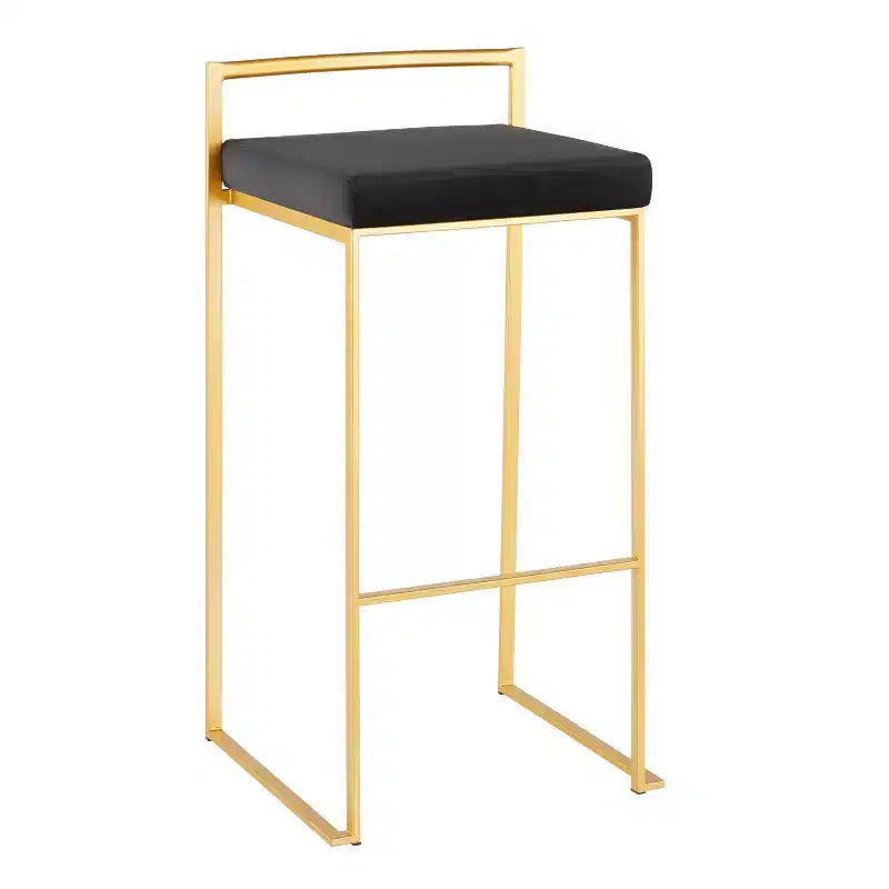 34 Lot de 2 tabourets de bar empilables contemporains Fuji - LumiSource
