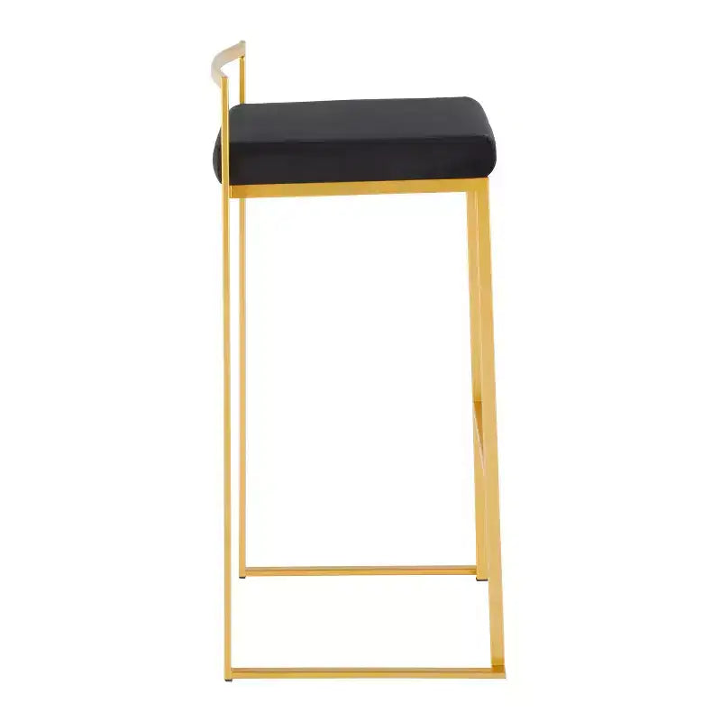 34 Lot de 2 tabourets de bar empilables contemporains Fuji - LumiSource