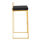 34 Lot de 2 tabourets de bar empilables contemporains Fuji - LumiSource