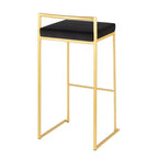 34 Lot de 2 tabourets de bar empilables contemporains Fuji - LumiSource
