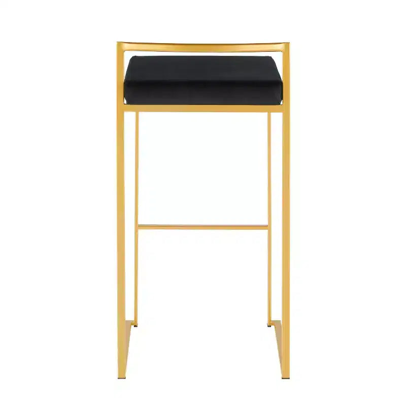 34 Lot de 2 tabourets de bar empilables contemporains Fuji - LumiSource
