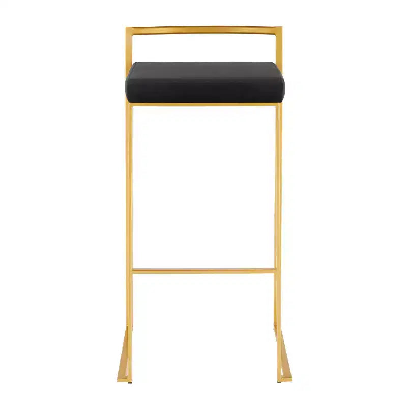 34 Lot de 2 tabourets de bar empilables contemporains Fuji - LumiSource