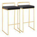 34 Set of 2 Fuji Contemporary Stackable Barstools - LumiSource