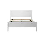 Cadre de lit double en bois massif avec tête de lit Plank+Beam, lit plateforme moderne pour adultes