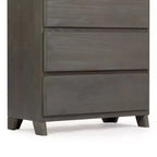 Commode en bois massif à 5 tiroirs Plank+Beam