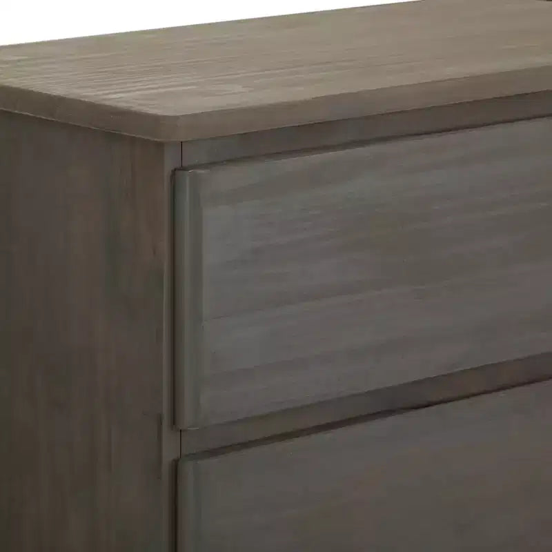 Commode en bois massif à 5 tiroirs Plank+Beam