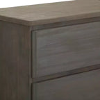 Commode en bois massif à 5 tiroirs Plank+Beam