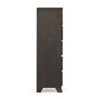 Commode en bois massif à 5 tiroirs Plank+Beam