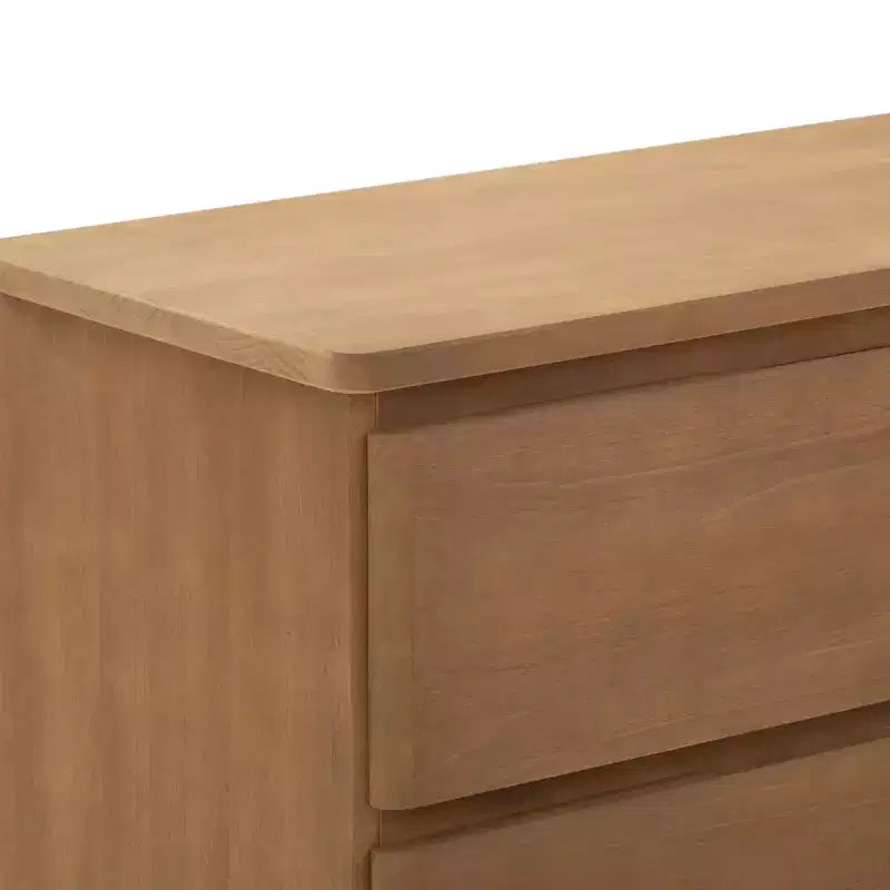 Commode en bois massif à 5 tiroirs Plank+Beam