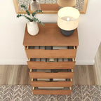 Commode en bois massif à 5 tiroirs Plank+Beam