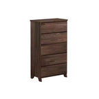 Commode en bois massif à 5 tiroirs Plank+Beam