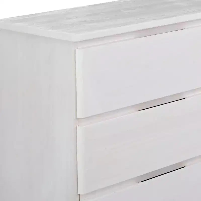 Commode en bois massif à 5 tiroirs Plank+Beam