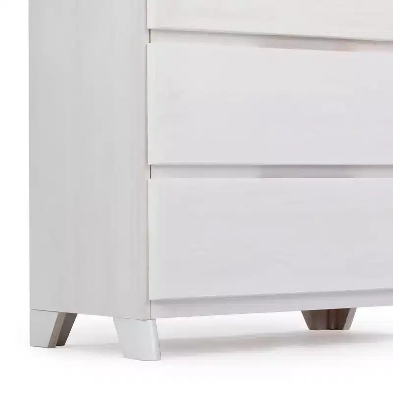 Commode en bois massif à 5 tiroirs Plank+Beam
