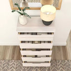 Commode en bois massif à 5 tiroirs Plank+Beam