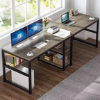Bureau informatique Lantine 78,7 avec étagère à livres