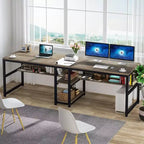 Bureau informatique Lantine 78,7 avec étagère à livres
