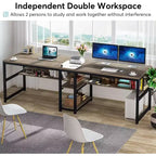 Bureau informatique Lantine 78,7 avec étagère à livres