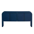 Buffet 4 portes au design rayé 63, meuble de rangement avec étagères réglables 4L - ModernLuxe