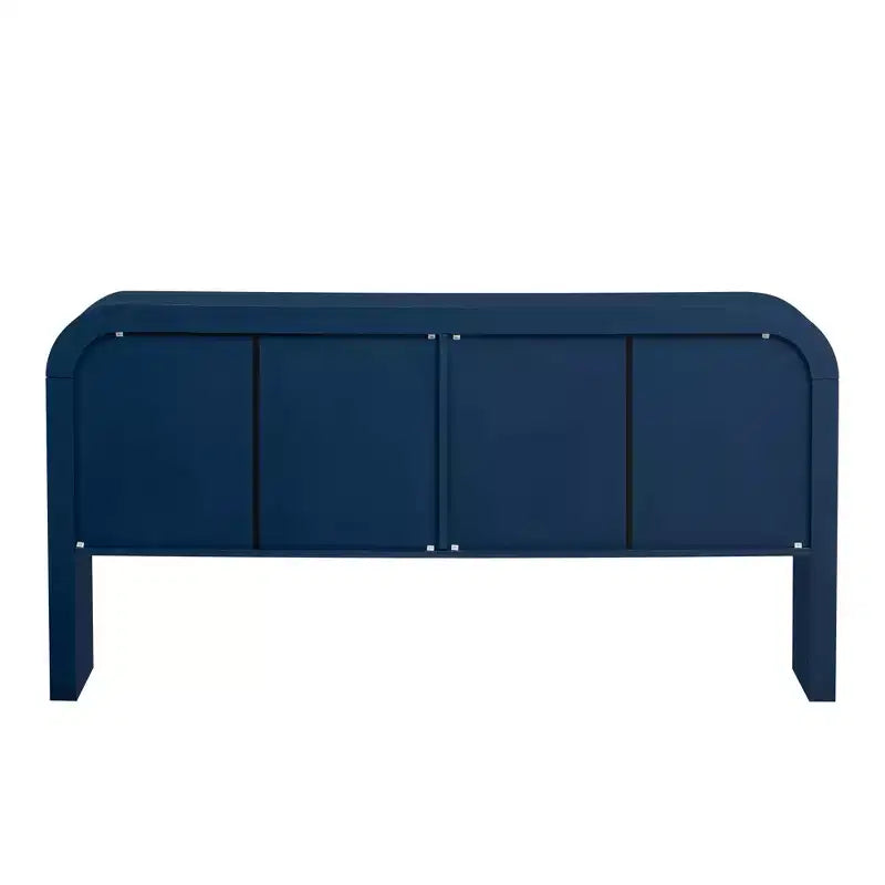 Buffet 4 portes au design rayé 63, meuble de rangement avec étagères réglables 4L - ModernLuxe