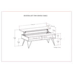 Table basse relevable Moreno WyndenHall