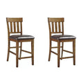 Signature Design by Ashley Ralene Counter Height Upholstered Barstool, Set of 2, Medium Brown