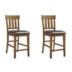 Signature Design by Ashley Ralene Counter Height Upholstered Barstool, Set of 2, Medium Brown