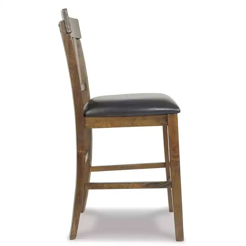 Signature Design by Ashley Ralene Tabouret de bar rembourré hauteur comptoir, lot de 2, Marron moyen