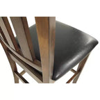 Signature Design by Ashley Ralene Tabouret de bar rembourré hauteur comptoir, lot de 2, Marron moyen