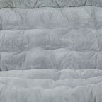 Flash Furniture Eleanor Fauteuil double soucoupe rembourré et pliable avec cadre en acier pour dortoir, salon ou chambre à coucher
