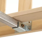 Cadre de lit double classique en bois massif Plank+Beam avec tête de lit pour adultes
