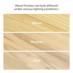 Cadre de lit double classique en bois massif Plank+Beam avec tête de lit pour adultes