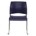 Chaise empilable en plastique Hampden Furnishings Jody Collection, lot de 4