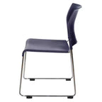 Chaise empilable en plastique Hampden Furnishings Jody Collection, lot de 4