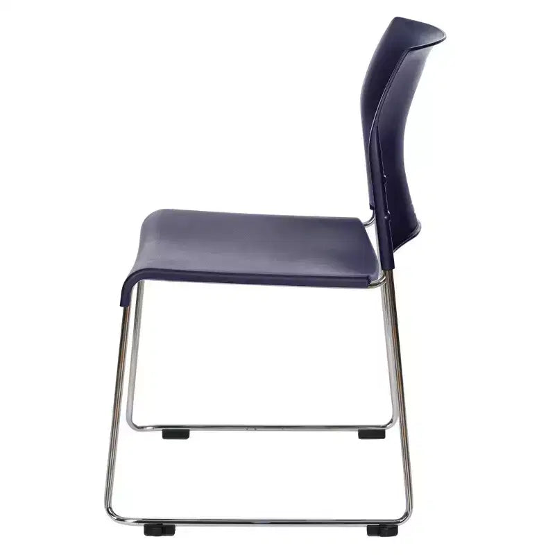 Chaise empilable en plastique Hampden Furnishings Jody Collection, lot de 4