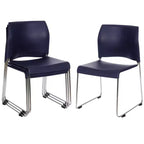 Chaise empilable en plastique Hampden Furnishings Jody Collection, lot de 4