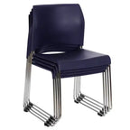 Chaise empilable en plastique Hampden Furnishings Jody Collection, lot de 4