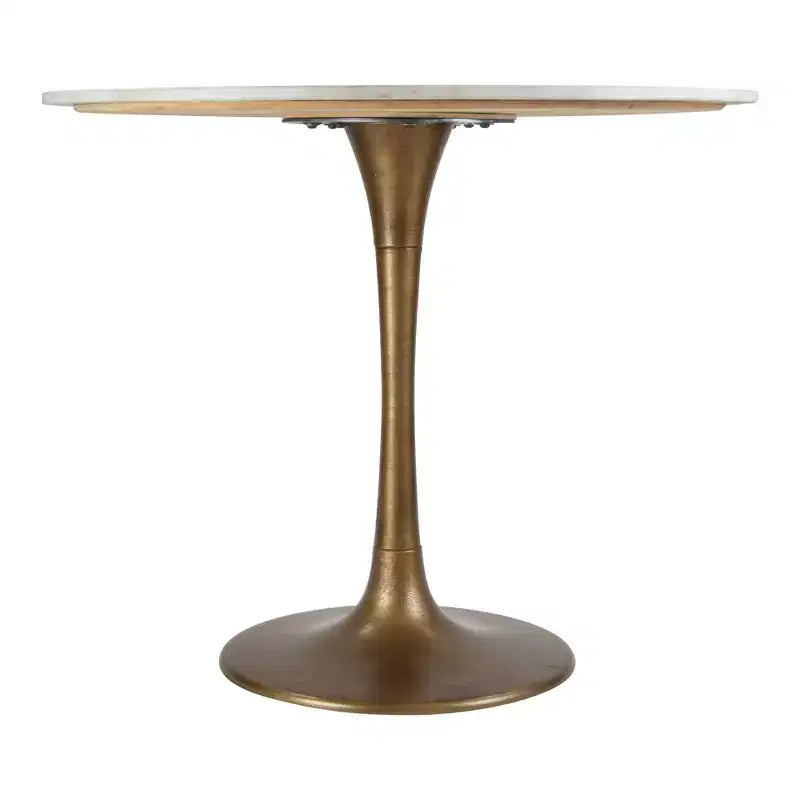 Table à manger Blanc/Or - ZM Home