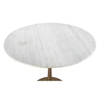 Table à manger Blanc/Or - ZM Home