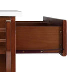 Îlot de cuisine/Chariot de taille standard avec plateau en granit blanc Lafayette - Crosley