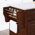 Îlot de cuisine/Chariot de taille standard avec plateau en granit blanc Lafayette - Crosley