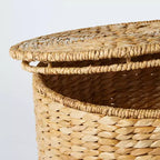 Pouf de rangement tissé expresso – Threshold conçu avec McGee