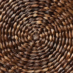 Pouf de rangement tissé expresso – Threshold conçu avec McGee