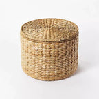 Pouf de rangement tissé expresso – Threshold conçu avec McGee