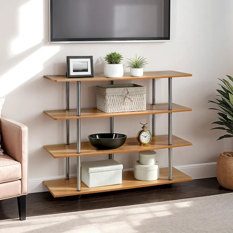 Meuble TV Haut XL 55 Pouces à 4 Niveaux