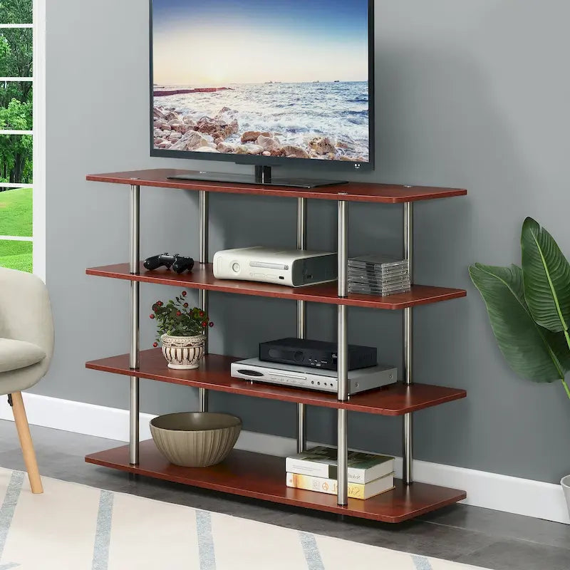 Meuble TV Haut XL 55 Pouces à 4 Niveaux