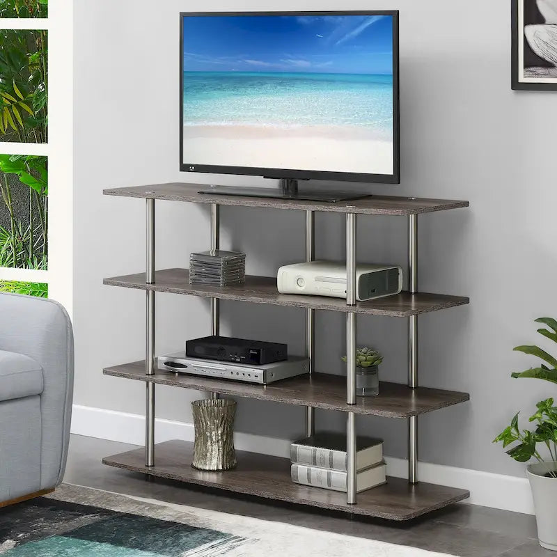 Meuble TV Haut XL 55 Pouces à 4 Niveaux