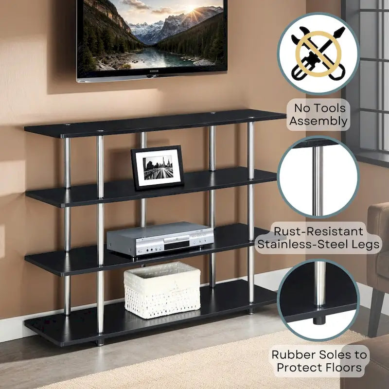 Meuble TV Haut XL 55 Pouces à 4 Niveaux