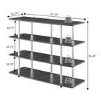 Meuble TV Haut XL 55 Pouces à 4 Niveaux