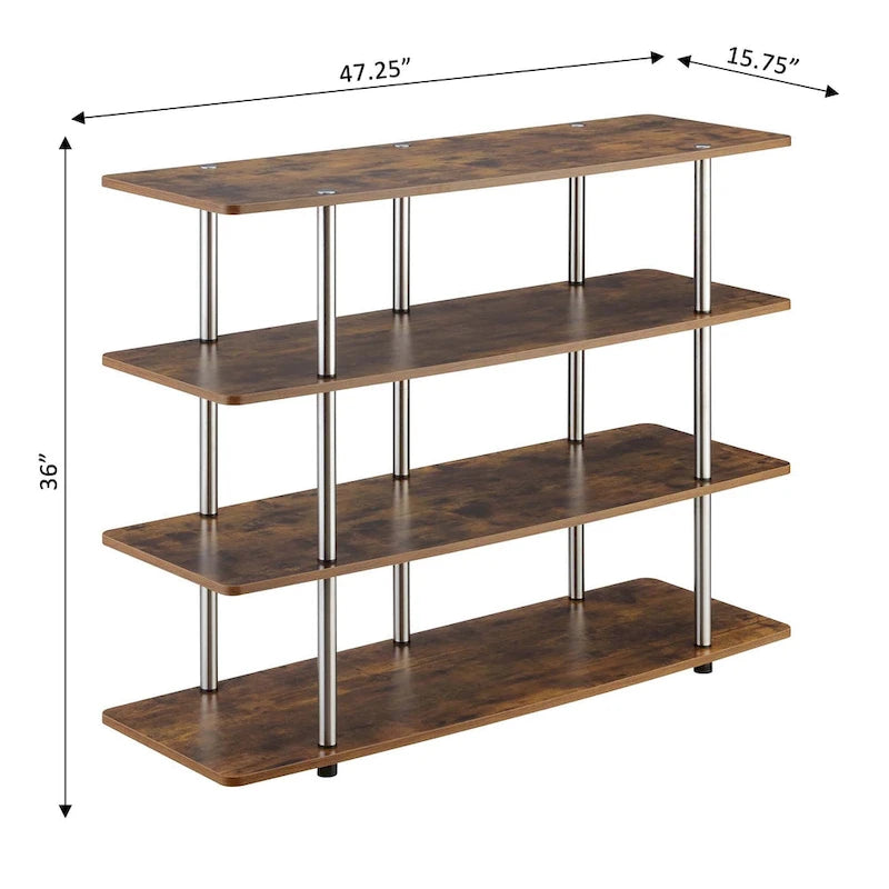 Meuble TV Haut XL 55 Pouces à 4 Niveaux